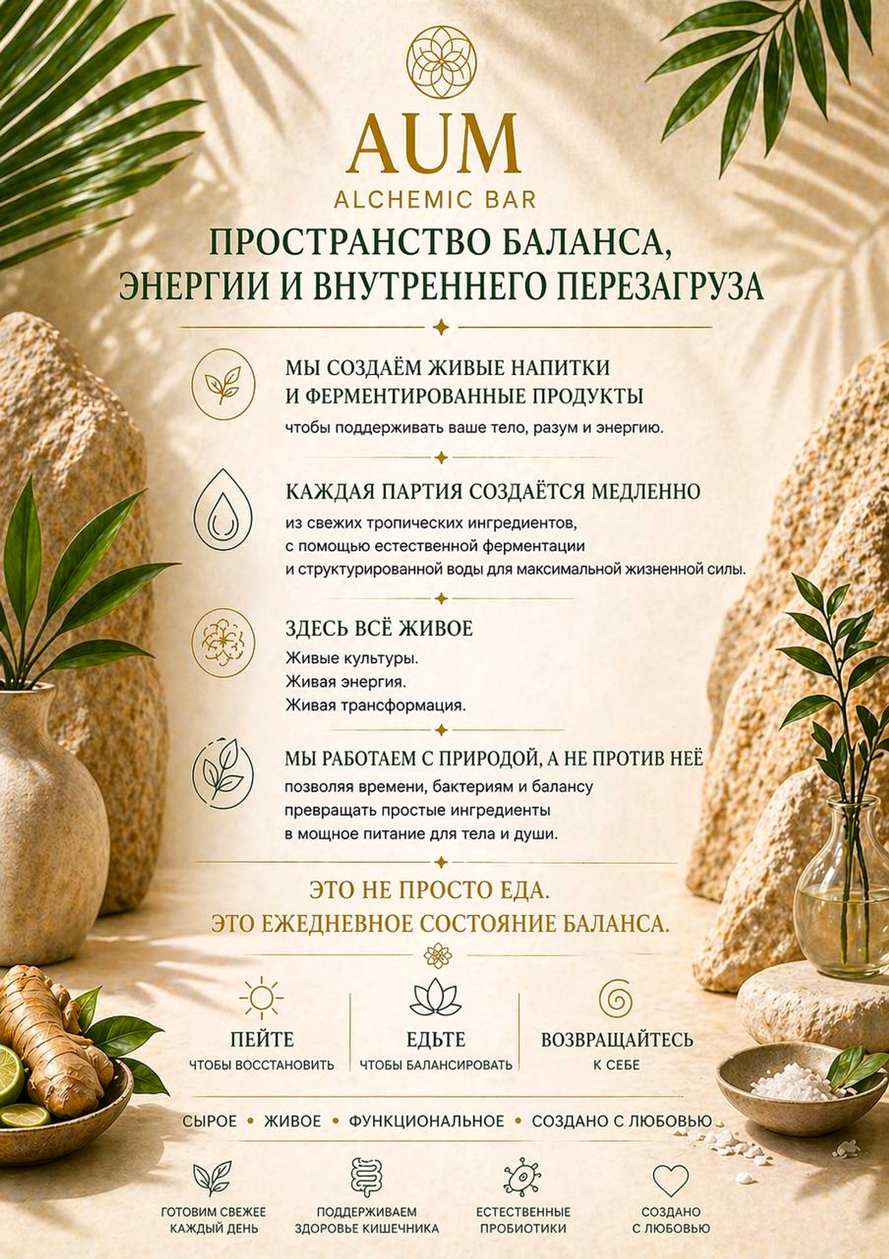 AUM Alchemic — philosophy at AUM Sound Healing Center